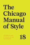 Chicago Manual of Style, 18th Ed.