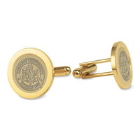 Cufflinks Gold Plated University Seal