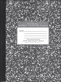NOTEBOOK COMPOSITION LINED 80PG COLLEGE RULED 20#HEAVYWEIGHT