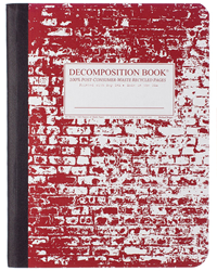 Decomposition Notebook Brick in the Wall (Blank Pages)