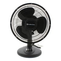 12" 3-Speed Oscillating Table Fan with Adjustable Tilt