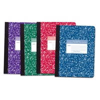 Composition Notebook Wide Ruled, Assorted