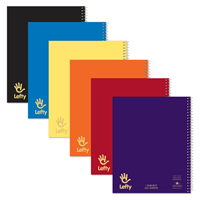 1 Subject College Ruled Left Handed Spiral Notebook
