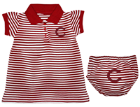 Striped Game Day Infant Dress with Bloomer