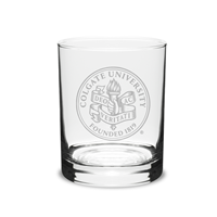 Deep Etched Double Old Fashioned Glass 14 oz