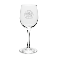 Deep Etched Wine Glass 12 oz