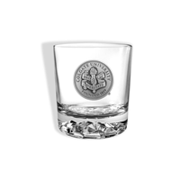 Rocks Glass with Pewter Seal 11 oz