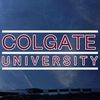 Colgate University Outside Car Decal 6"