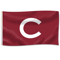 Flag Large C Appliqued  Heavy Duty Two Sided 3' X 5'