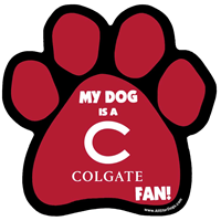 My Dog is a Colgate Fan Paw Car Magnet