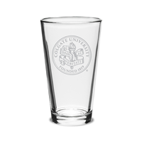 Deep Etched Pub Glass 16 oz