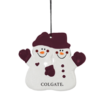 Ceramic Snowmen Ornament