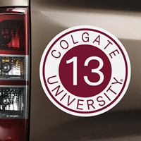 Colgate University 13 Circle Car Magnet