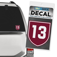 13 Shield Outside Car Decal