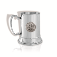 Stainless Steel Tankard with Pewter Seal 19 oz