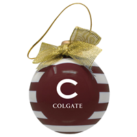 Ceramic 3D Christmas Bulb Shaped Ornament