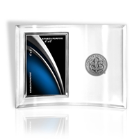 Glass Picture Frame with Pewter Seal
