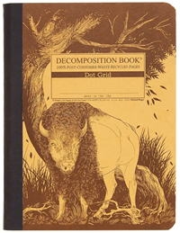 Decomposition Notebook Bison (Dot Grid Pages)