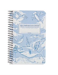 Decomposition Notebook Flying Sharks Pocket Sized