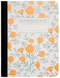 Decomposition Notebook California Poppies