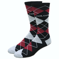 Argyle Calf Dress Socks