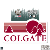 Rugged Sticker Trees and Sun 3.5"