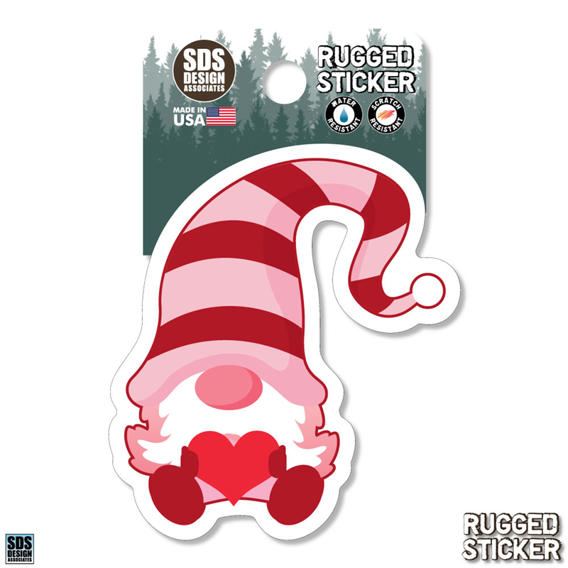 Rugged Sticker Valentine Gnome 3.5" (SKU 13463618418) Rugged Sticker Valentine Gnome 3.5" (SKU 13463618418)
