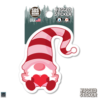 Rugged Sticker Valentine Gnome 3.5"