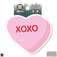 Rugged Sticker Candy Heart 2"