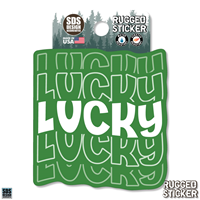 Rugged Sticker Lucky 3.5"