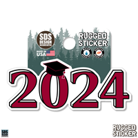 Rugged Sticker 2024 Graduate 3.5"