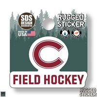 Rugged Sticker Field Hockey 2"