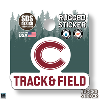Rugged Sticker Track & Field 2"