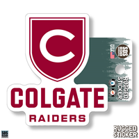 Rugged Sticker Colgate Raiders Shield 3.5"