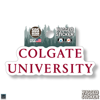 Rugged Sticker Colgate University 3.5"