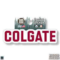 Rugged Sticker Colgate 3.5"