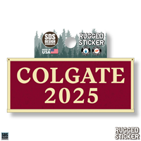 Rugged Sticker Colgate 2025 Banner 3.5"