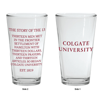 The Story of 13 Pint Glass 16 oz