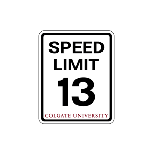 Sticker Rugged Speed Limit 13 Mph Small