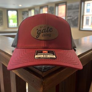 Hat With Leather Patch Its A Gate Thing