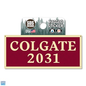 Rugged Sticker Colgate 2031 Banner 3.5"