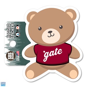 Rugged Sticker Colgate Bear 3.5"