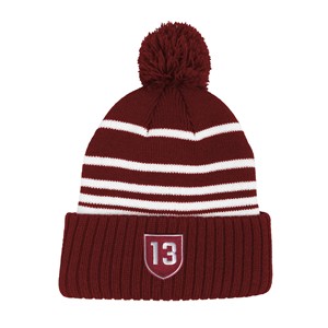 Maverick Stripe Pom Hat